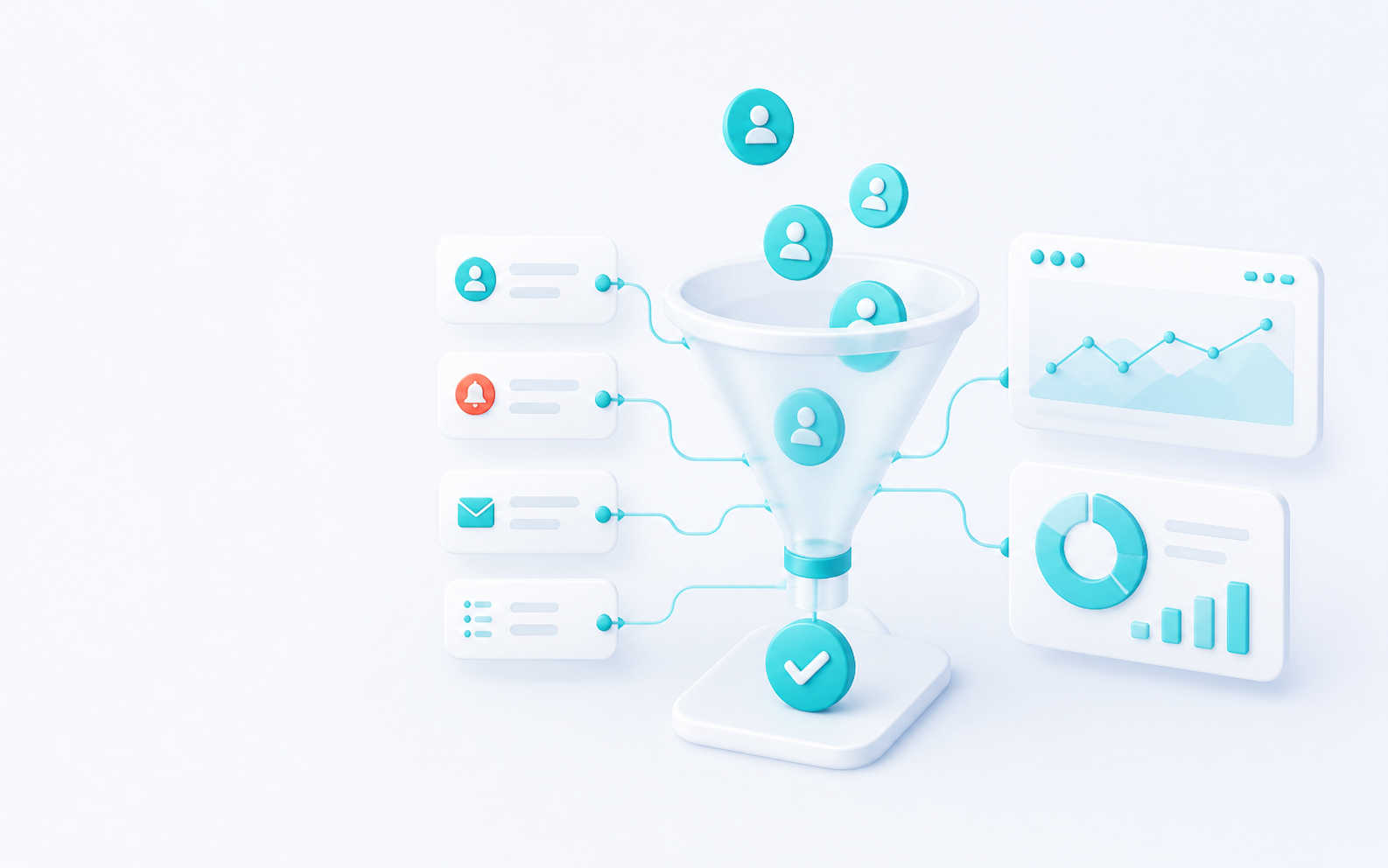 Схема системы привлечения обращений OptimaBiz
