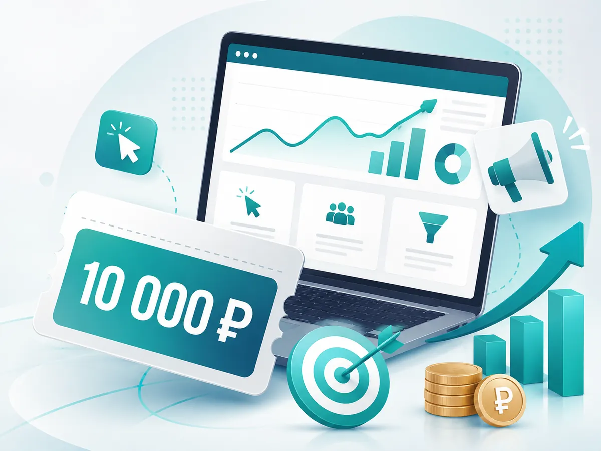 Промокод 10 000 рублей на первую рекламу в Яндекс Директе